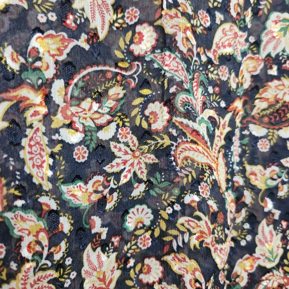 maison d'Amelie FLAWLESS Floral Print Women's Medium Top - Picture 5 of 5
